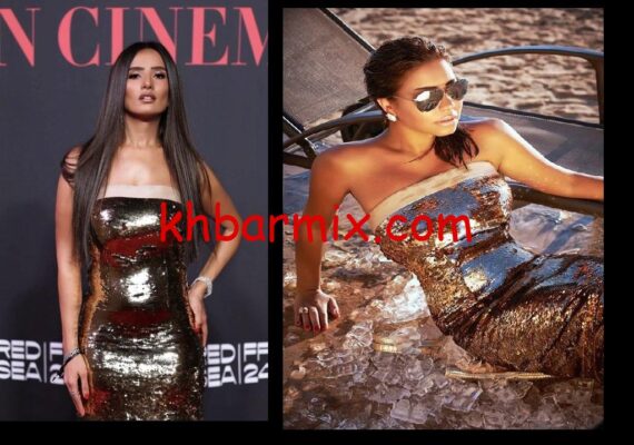 تشابه فساتين ياسمين رضا وزينة مع فساتين شيرين عبد الوهاب