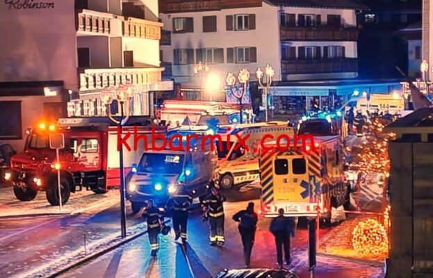 حريق في سويسرا