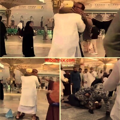  خنق والده في الحرم النبوي الشريف