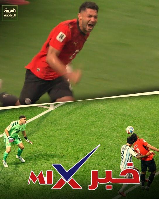 ياسر إبراهيم يمنح مصر التقدم أمام الأرجنتين