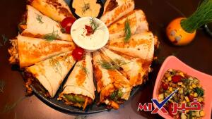 اقماع التورتيلا بحشوة الزنجر