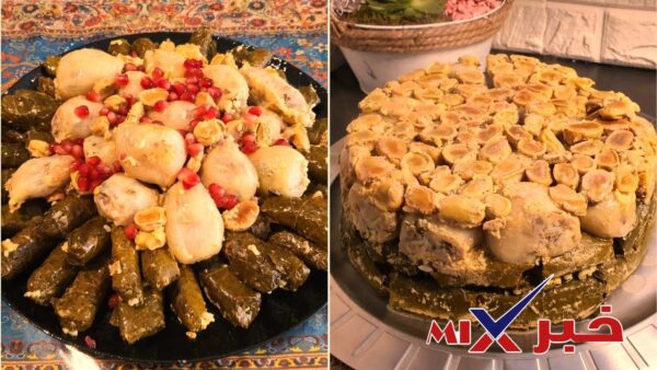 الدولمة الكردية باللبن على اصولها