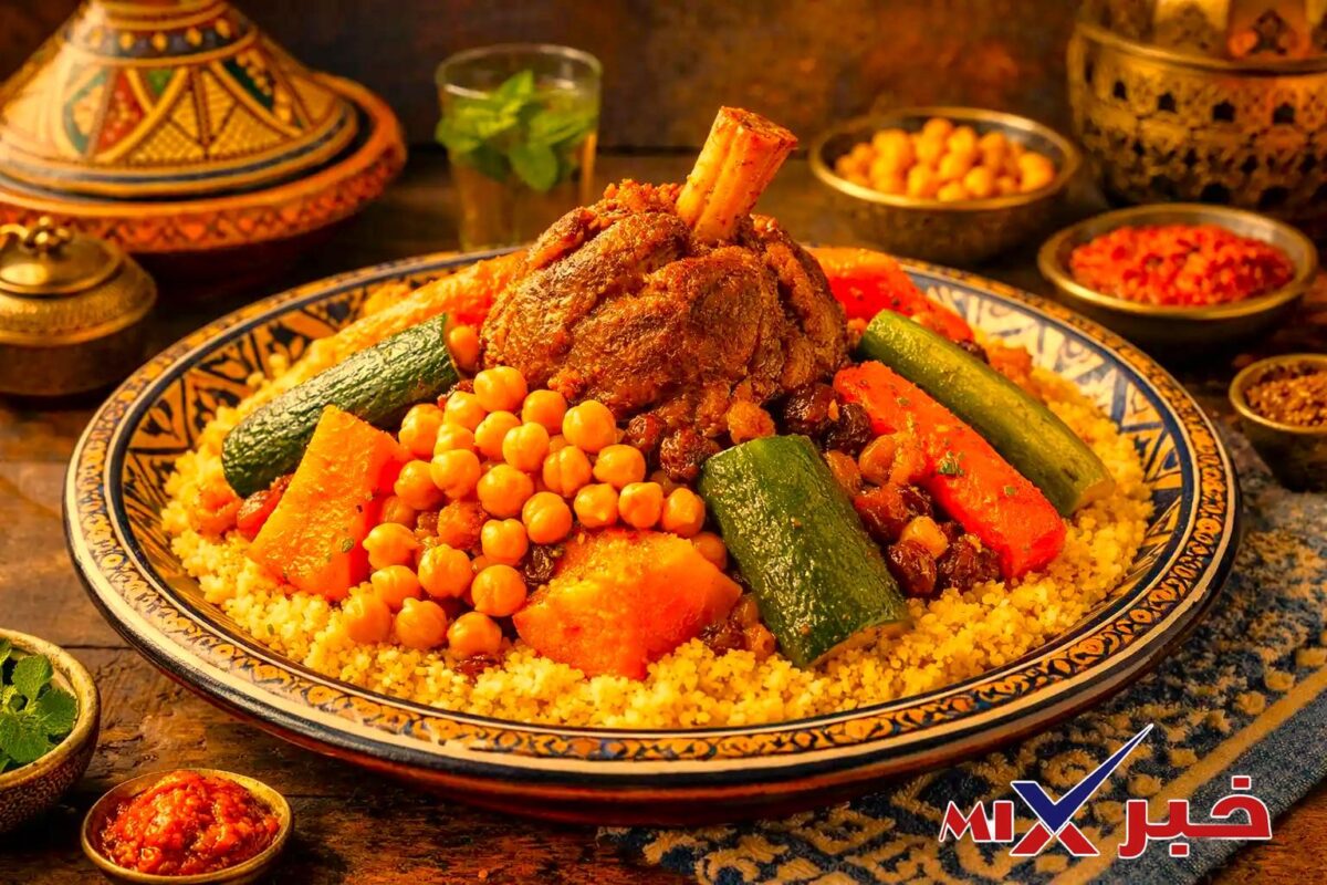 الكسكس المغربي على أصوله Moroccan Couscous