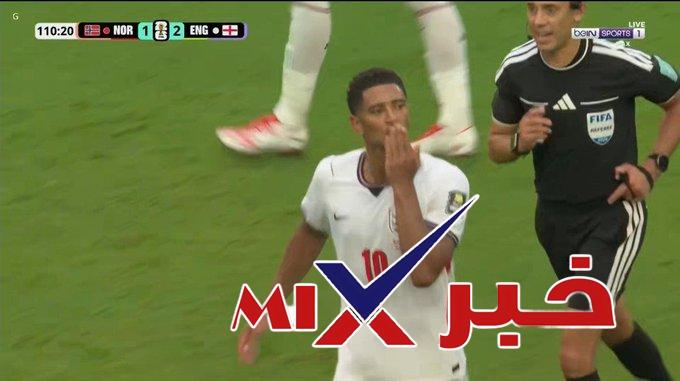 بيلينغهام يغادر الملعب بعد ليلة استثنائية أمام النرويج