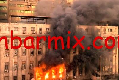 تجدد حريق سنترال رمسيس