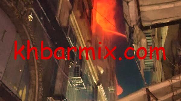 حريق المنصورة أمس