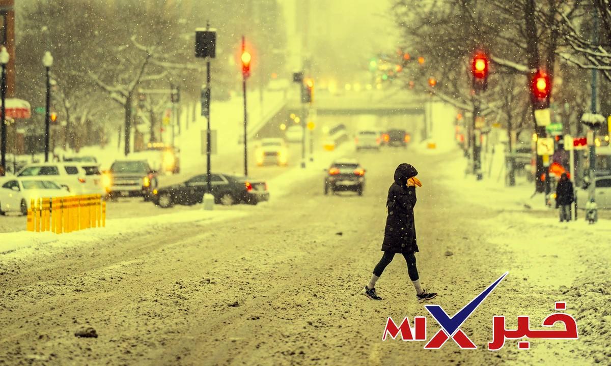 عاصفة ثلجية تضرب امريكا