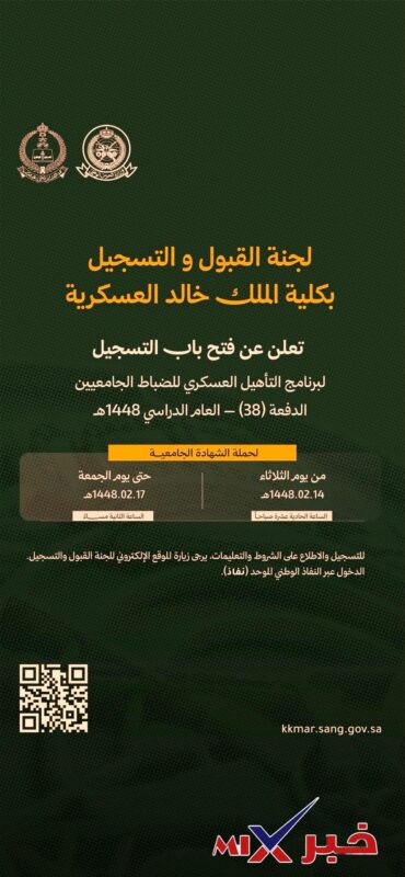 كلية الملك خالد العسكرية 1448 الدفعة 38