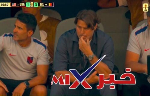 🚨📸 — ردة فعل بوتشيتينو بعد الثالث لمنتخب بلجيكا 🇧🇪❌